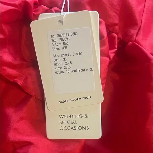 Brand New Red Strapless Homecoming Dress - Picture 5 of 6